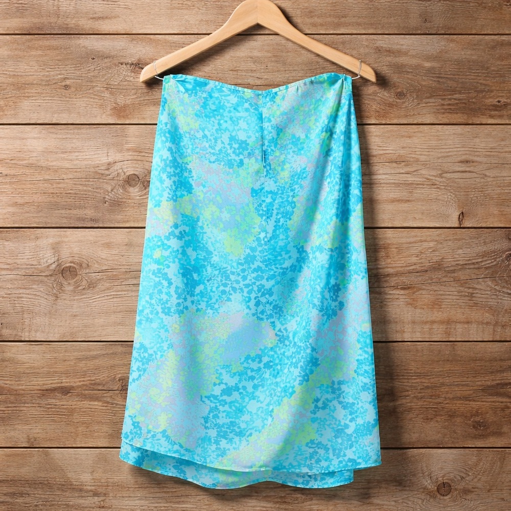 Jaclyn Smith Classic XL Floral and leaf Print Maxi Skirt